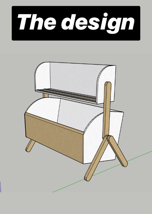 Toychest in progress during assembly